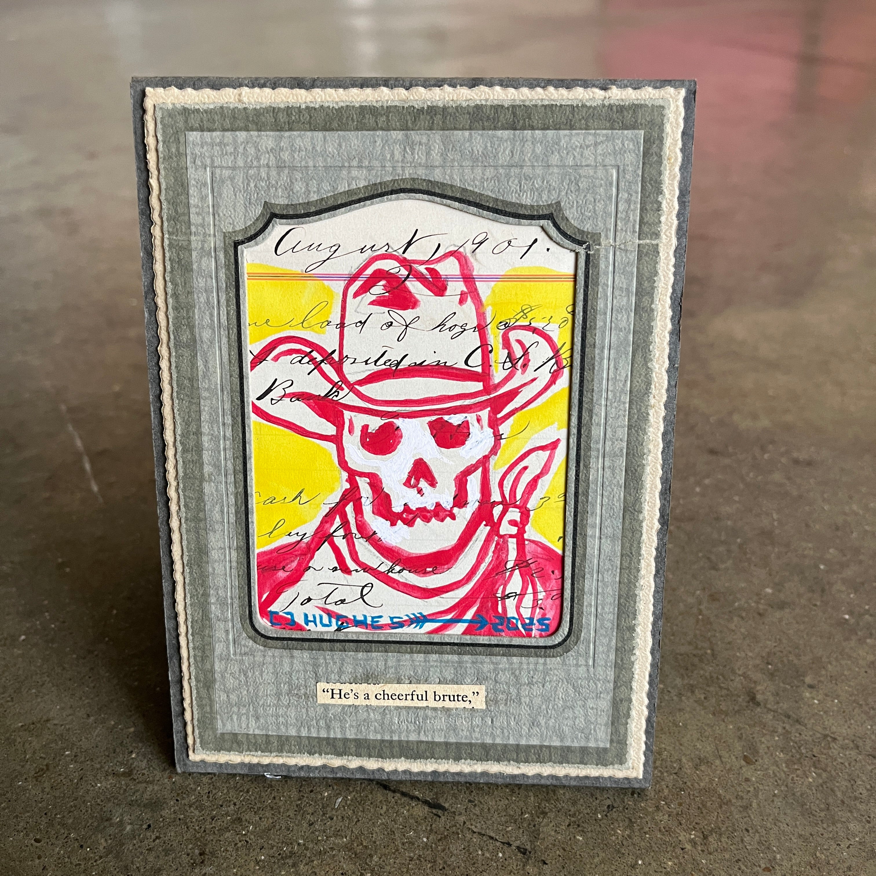 He's a cheerful brute. - Original watercolor