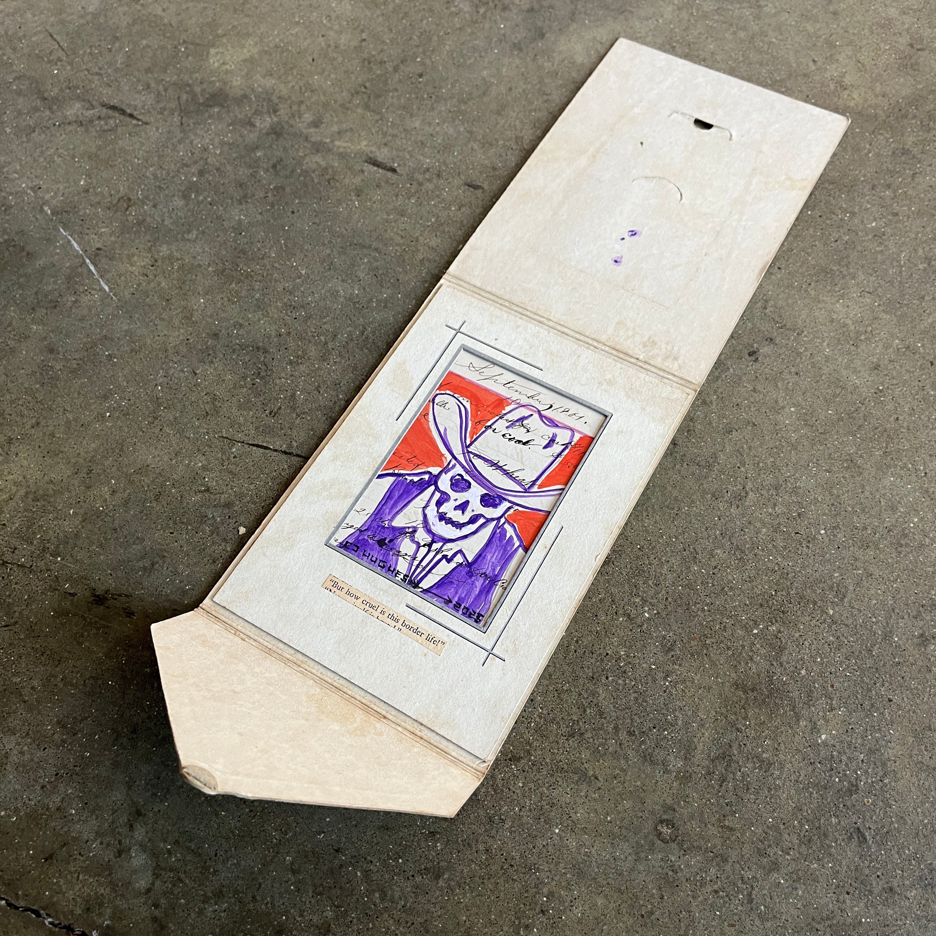 But how cruel is this border life! - Original watercolor