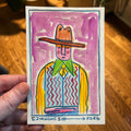 hand painted image of a western style cowboy by cj hughes