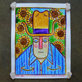Dan in the Sunflowers - Acrylic Painting