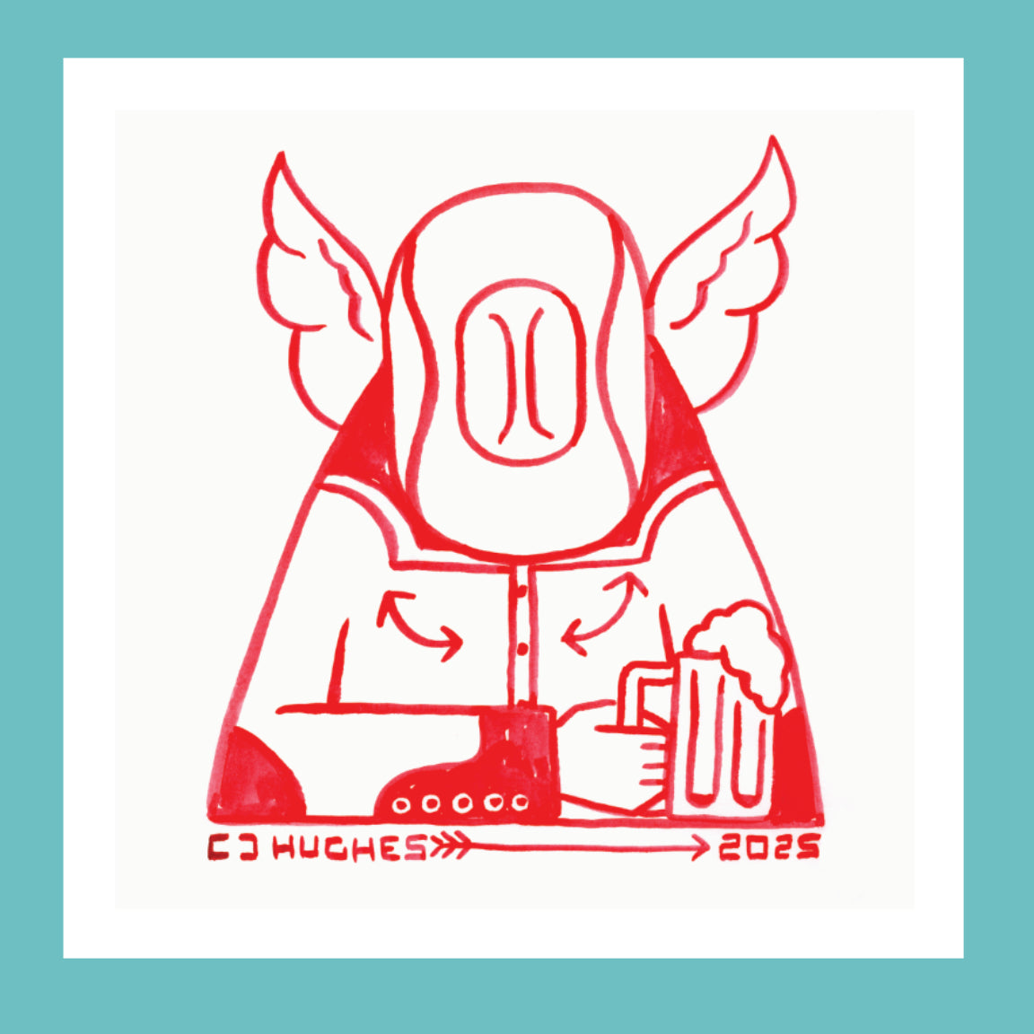 Drunken Angel - Blaze Foley Folk Art Print