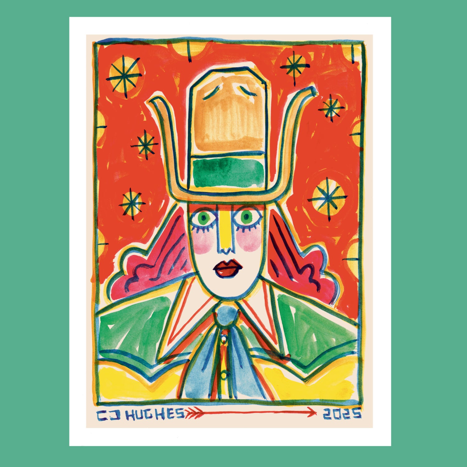 Jodie - Cowgirl Art Print