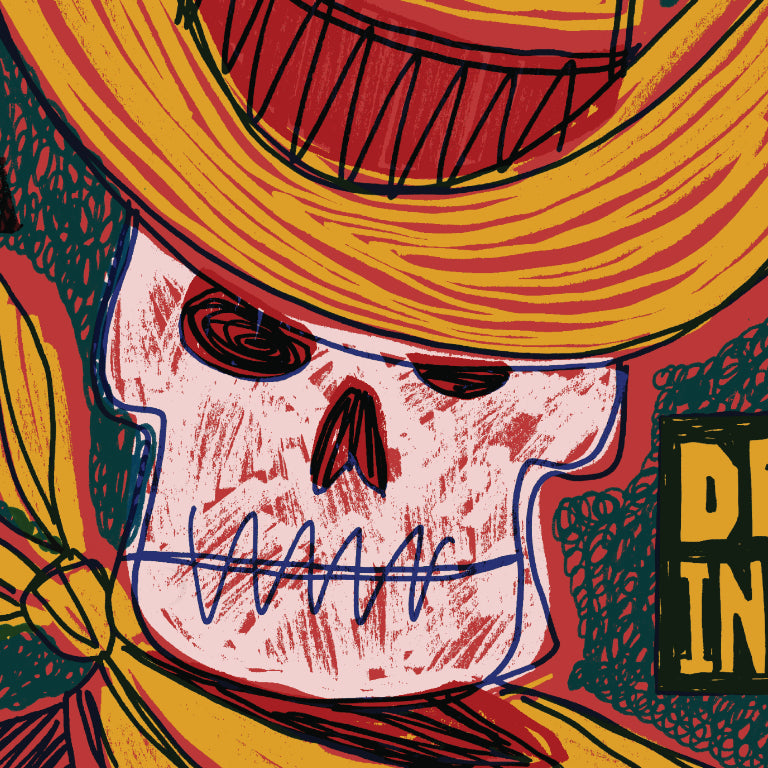 Wanted poster artwork by cj hughes